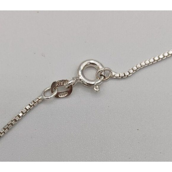 Navajo Necklace Pendent 925 Sterling Silver Spiny Oyster & Turquoise Singed - Picture 6 of 7